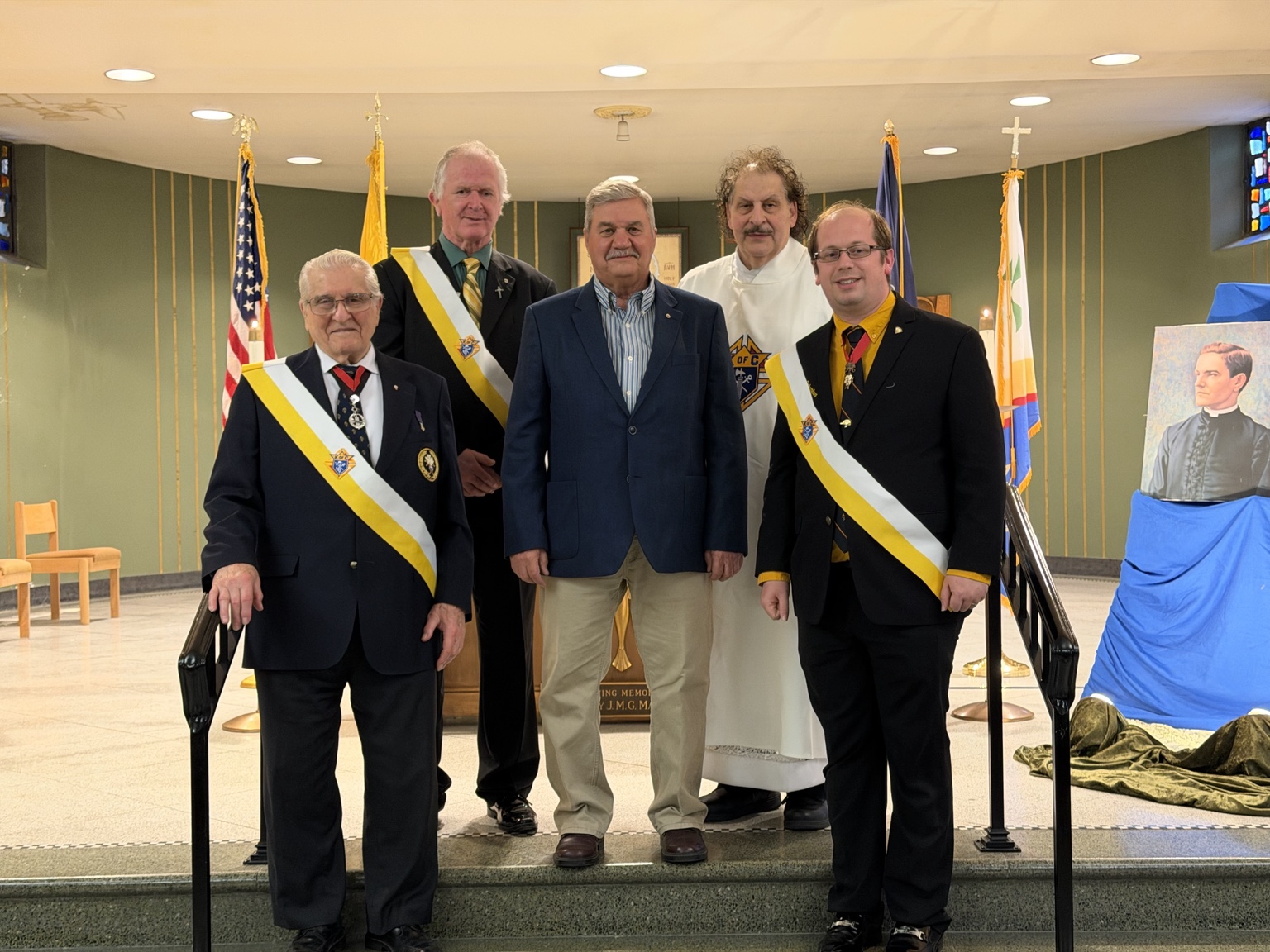 Group portrait from the April 19, 2026 Exemplification of Charity, Unity and Fraternity at St. Ann’s Basilica.