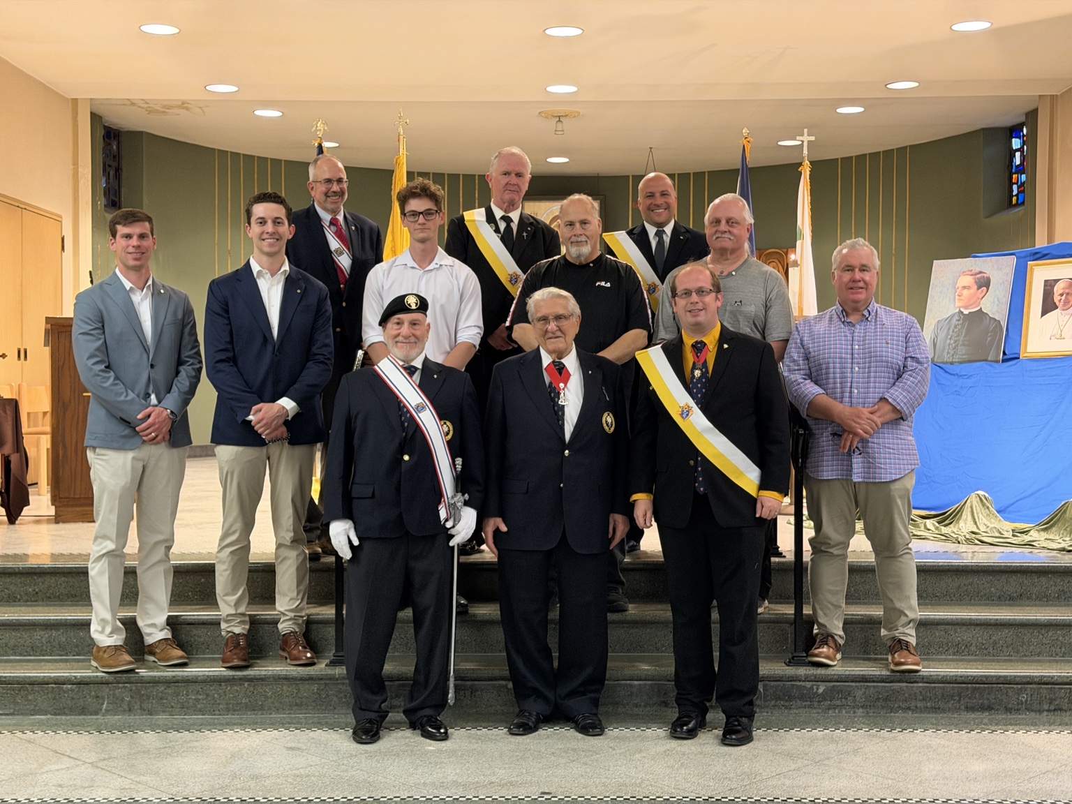 Brother Knights and the Scranton Exemplification Team at St. Ann’s Basilica.